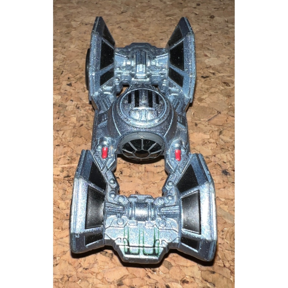 Hot Wheels TIE Fighter Star Wars Character Car Kids Silver Excellent Diecast Toy